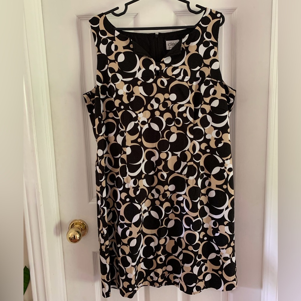 LAST CALL - Cleo Petites Geometric Sleeveless Dress